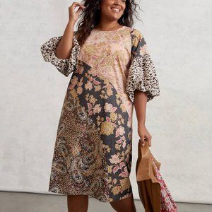 HTF Anthropologie Kachel Evangeline Midi Dress